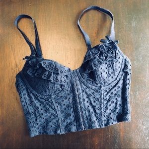 Victoria’s Secret Eyelet Ruffle Bustier